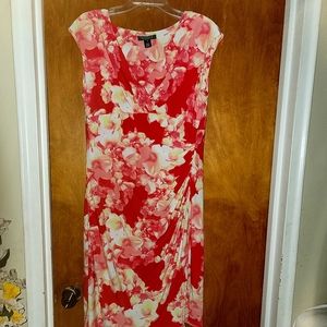 Lauren Ralph Lauren size 14 floral midi dress